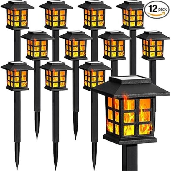 Solar Lights Flickering Flame LED Solar Garden Lights - Picture 8 of 8